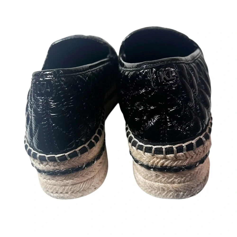 Karl Lagerfeld Paris quilted platform espadrilles Size 9.5
